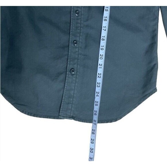 G STAR Raw Roving Straight Fit Shirt Green Long Sleeve Utility Buttoned Soft XS - Picture 8 of 8